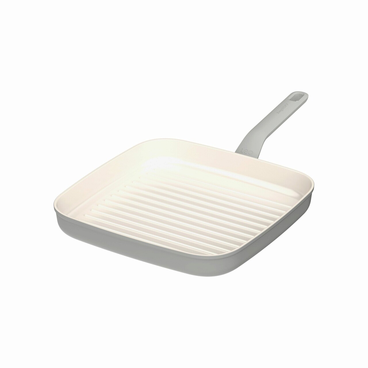 Tigaie grill BergHOFF, Leo Balance Moonmist, 28 x 28 cm, 2.6 L, aluminiu reciclat, strat antiaderent - imagine 3